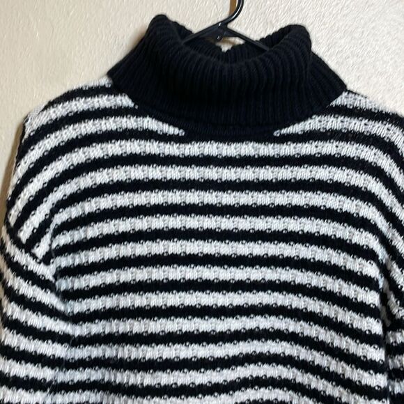Gap Merino Wool Blend Turtleneck Sweater Stripes size XS - Picture 2 of 9